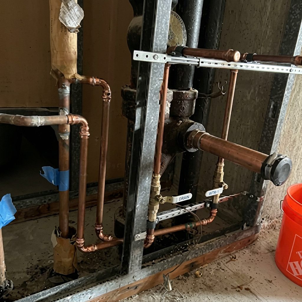 Copper pipe leak repair