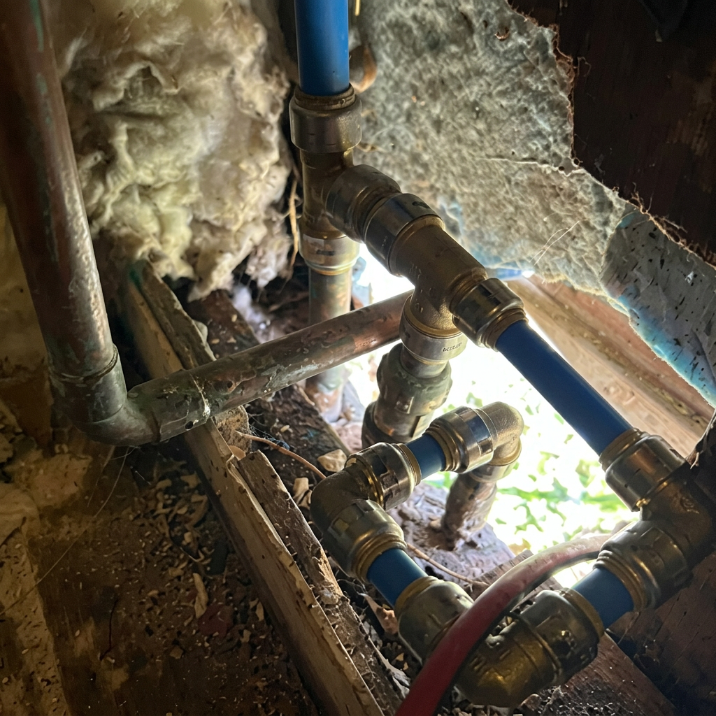 In-wall pipe repair access